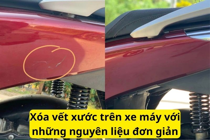 Những cách xóa vết xước trên xe máy đơn giản mà hiệu quả