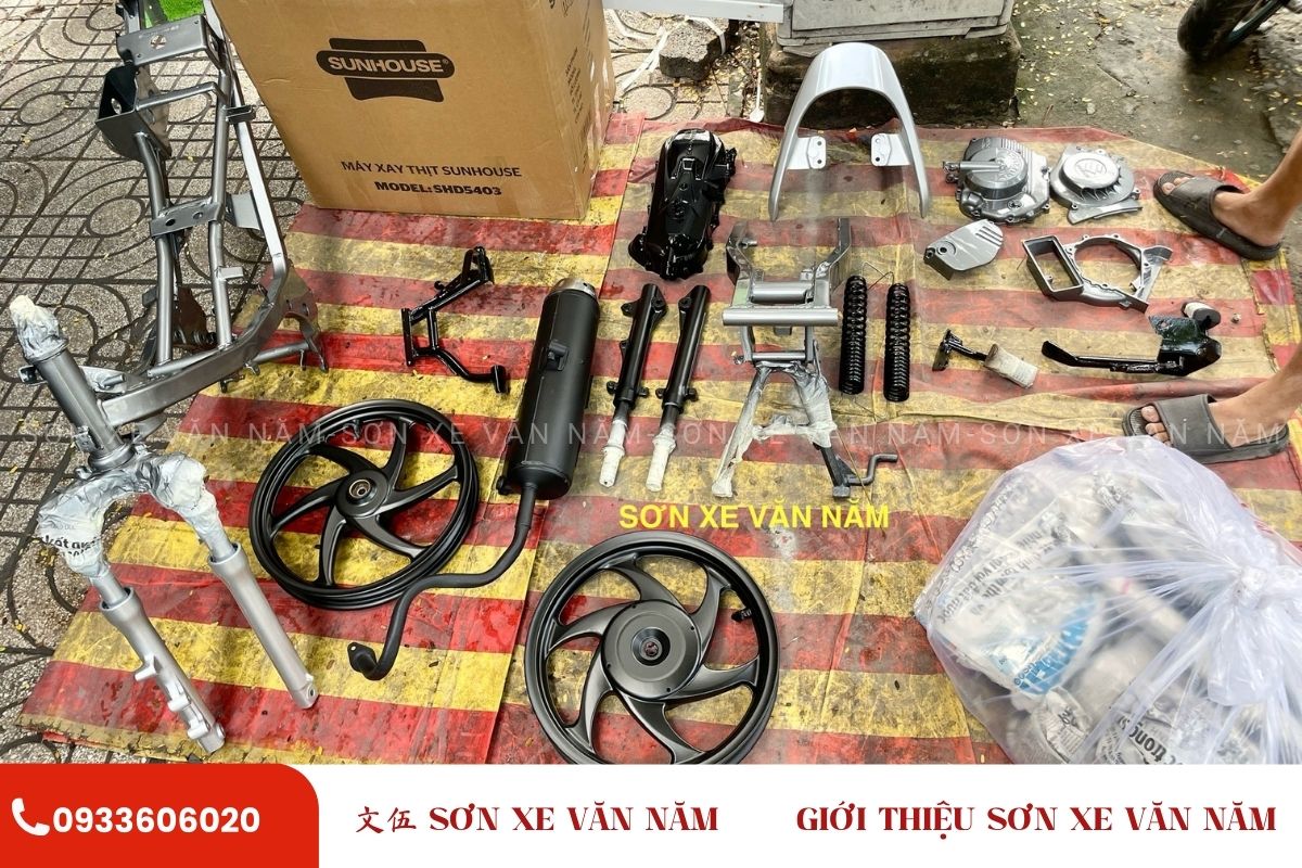 son phu tung xe may son xe van nam