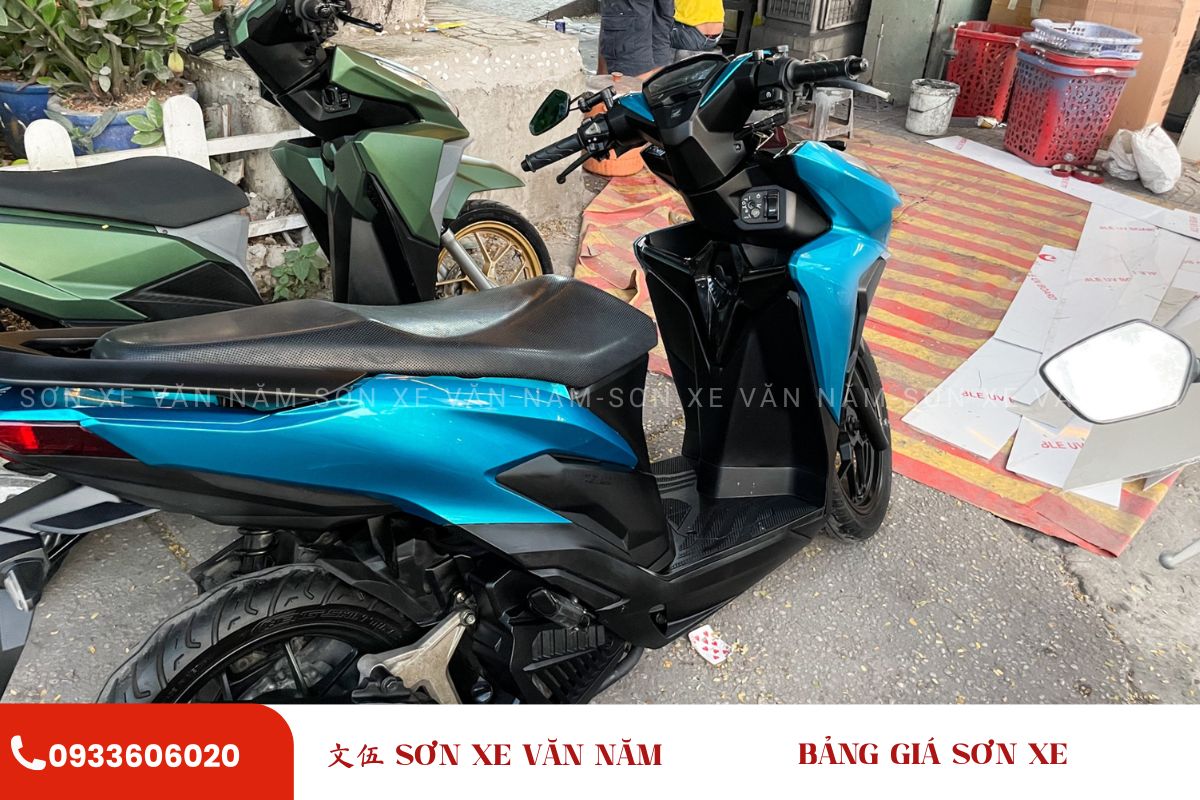 son vario mau xanh son xe van nam