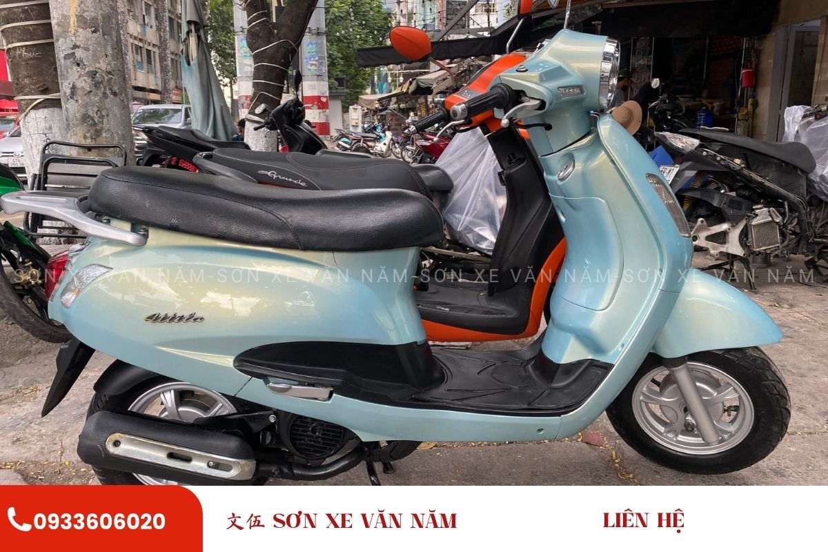 son xe attila mau xanh anh vang son xe van nam