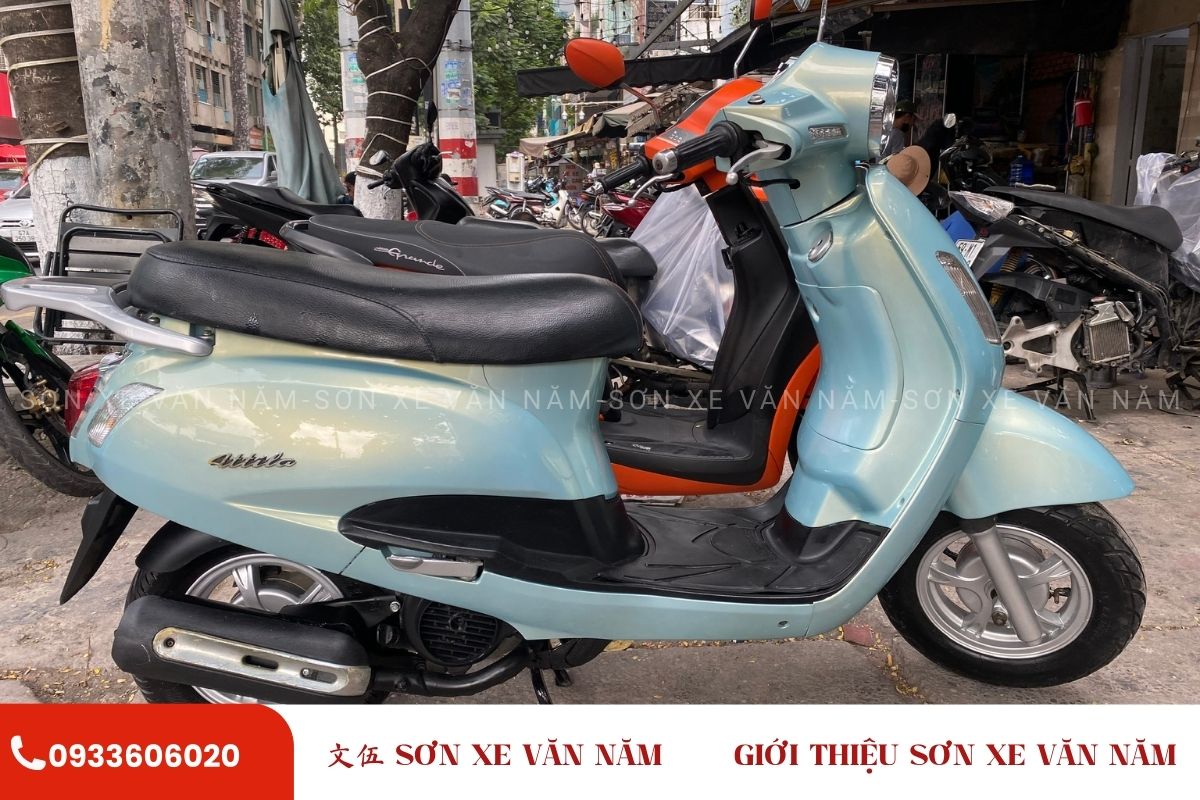 son xe attila mau xanh anh vang son xe van nam