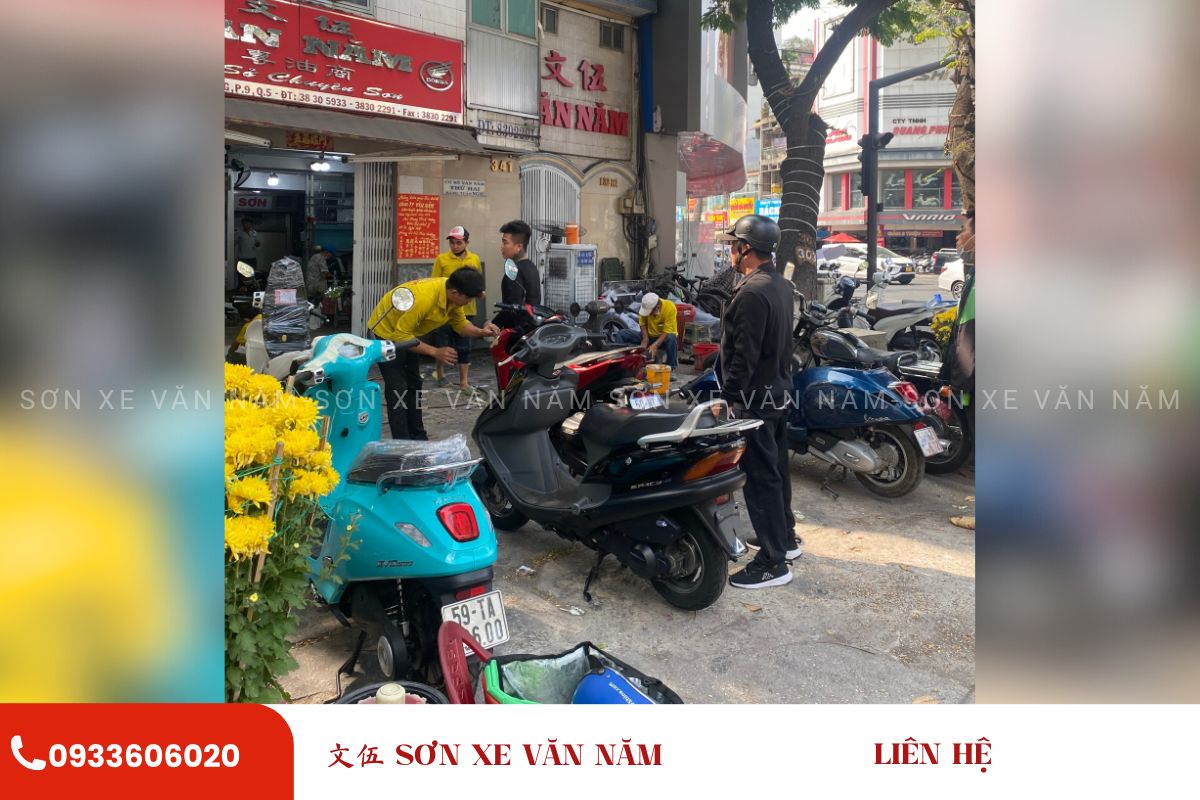 son xe may dep quan 5 son xe van nam