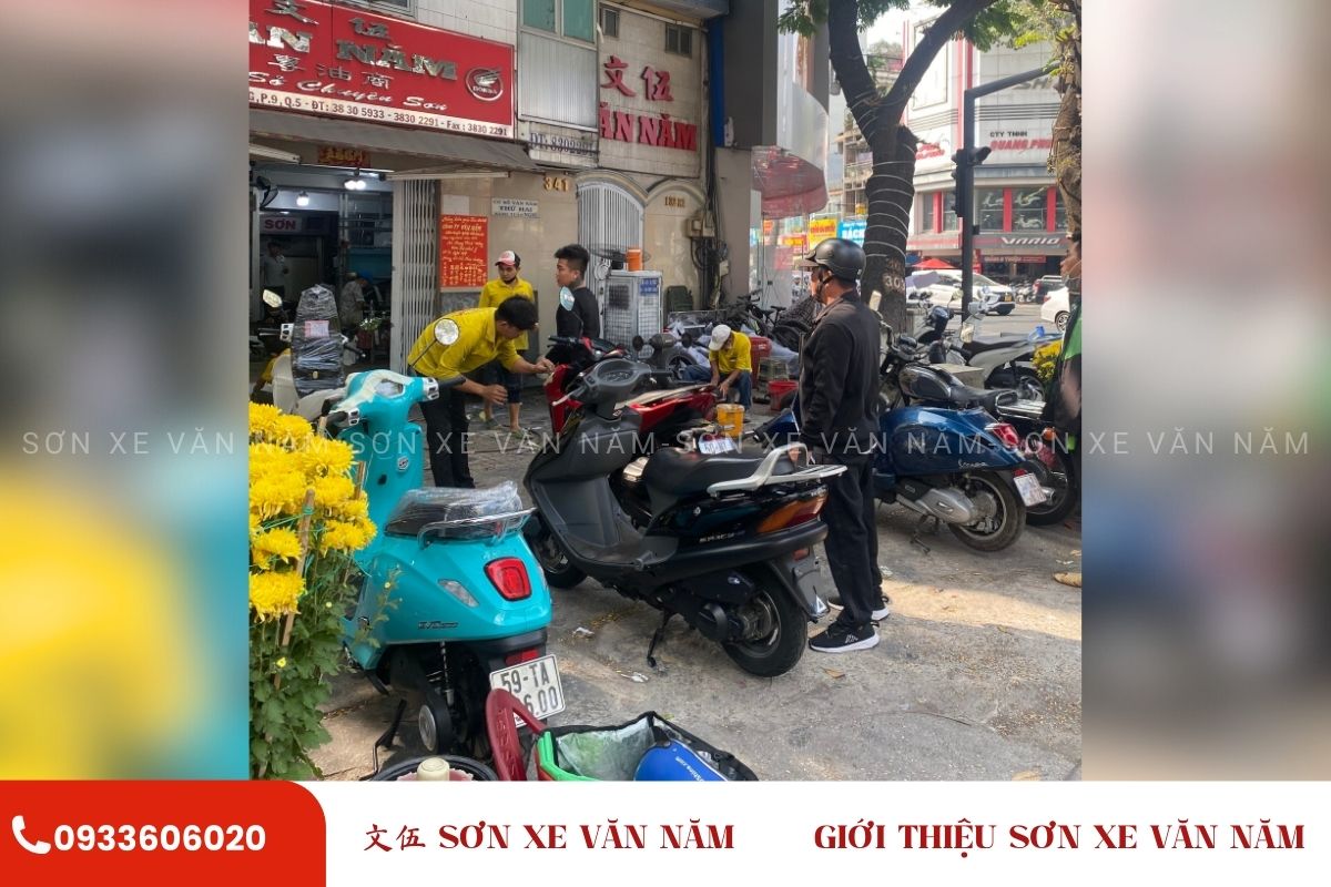 son xe may dep quan 5 son xe van nam