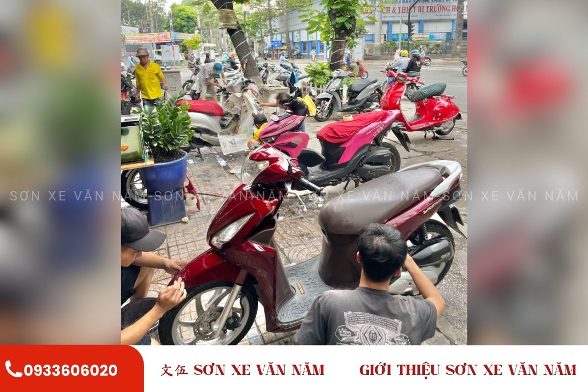 son xe may tai son xe van nam